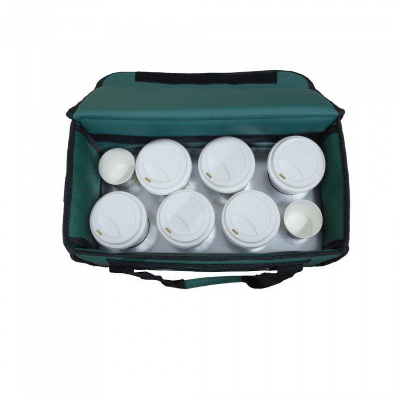 Διπλή ισοθερμική τσάντα delivery καφέ για μεταφορά έως 12 καφέ ή 40 λίτρα